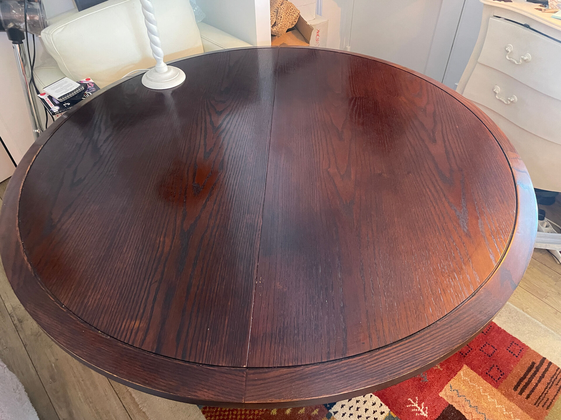 Solid wood dining table