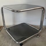 Space Age Side Coffee Table on Casters