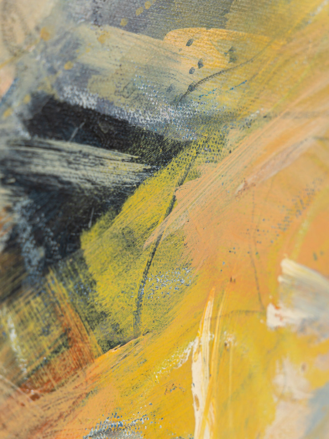 Abstract composition, oil on canvas, 54 x 64 cm