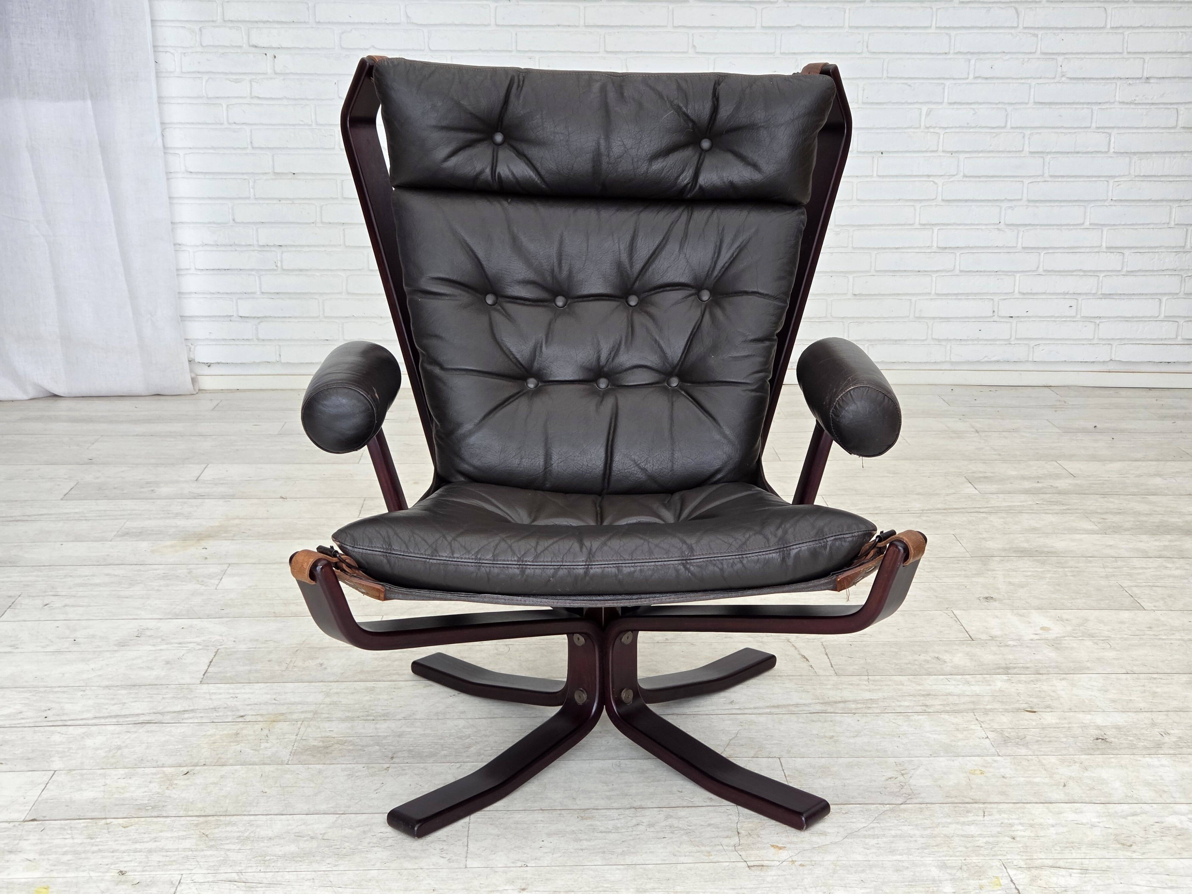 1970s, Norwegian design by Sigurd Ressel, lounge chair model "Falcon".