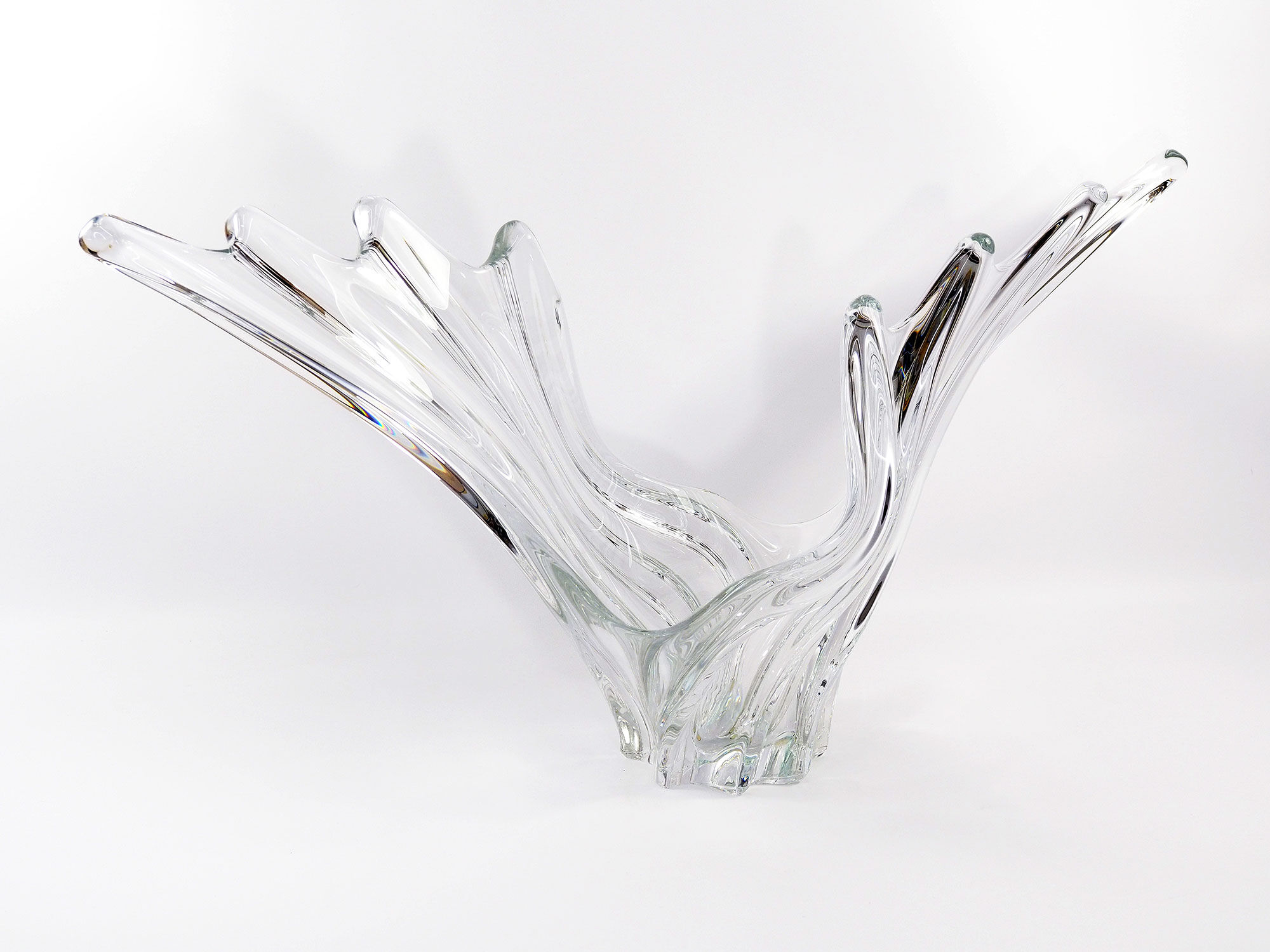 Vannes france art crystal vase