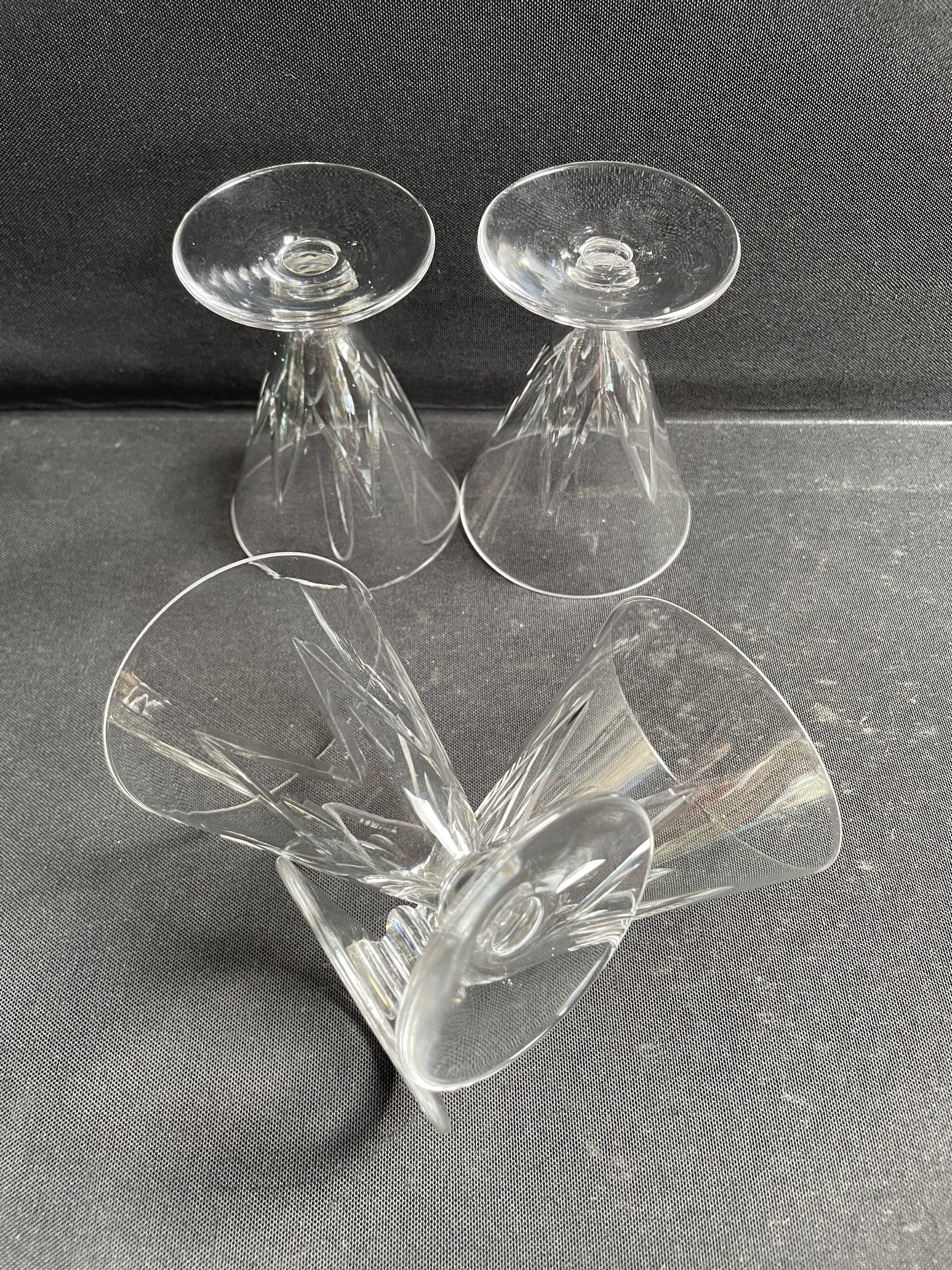 4 Wine glasses – Saint Louis Bossuet service size 10406