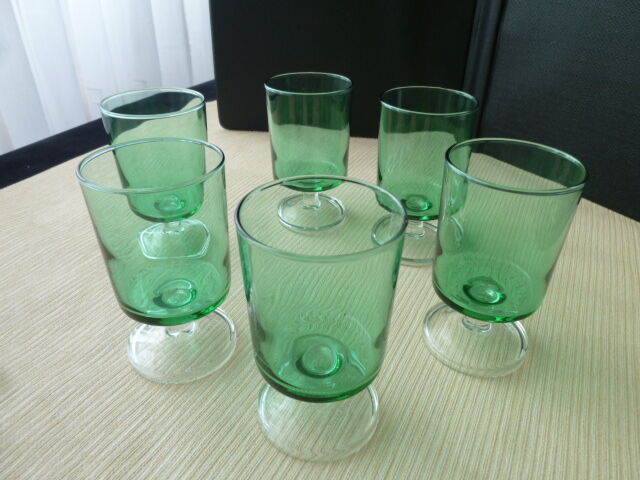 Set de 6 verres à vin vintage  luminarc années 70