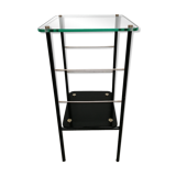 Sellette glass and metal