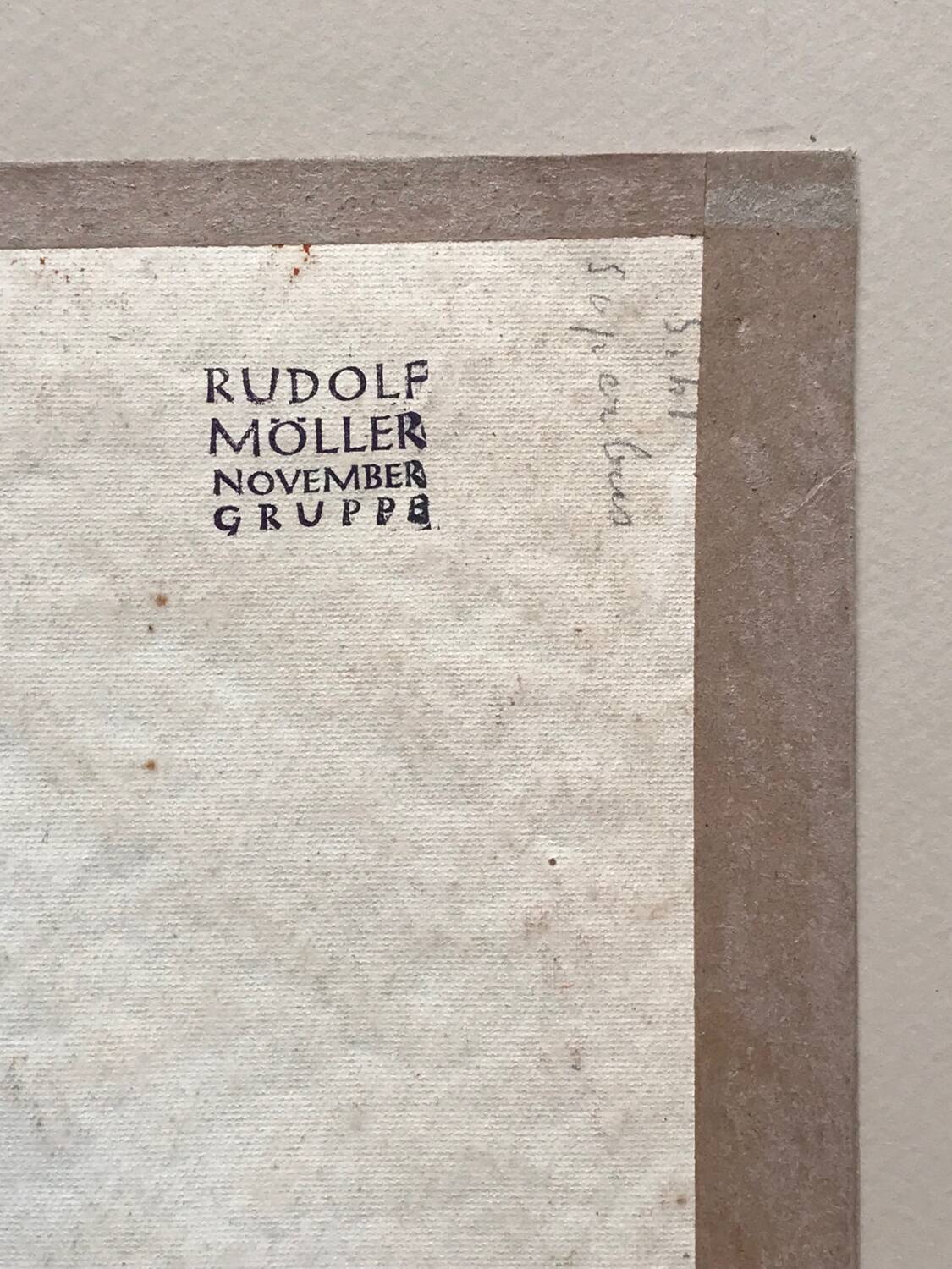 Rudolf MÖLLER, 1881-1967. Composition, 1918. Gouache and watercolour.