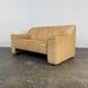 Swiss extendable 2-seater camel leather DeSede DS-44, 1970s.