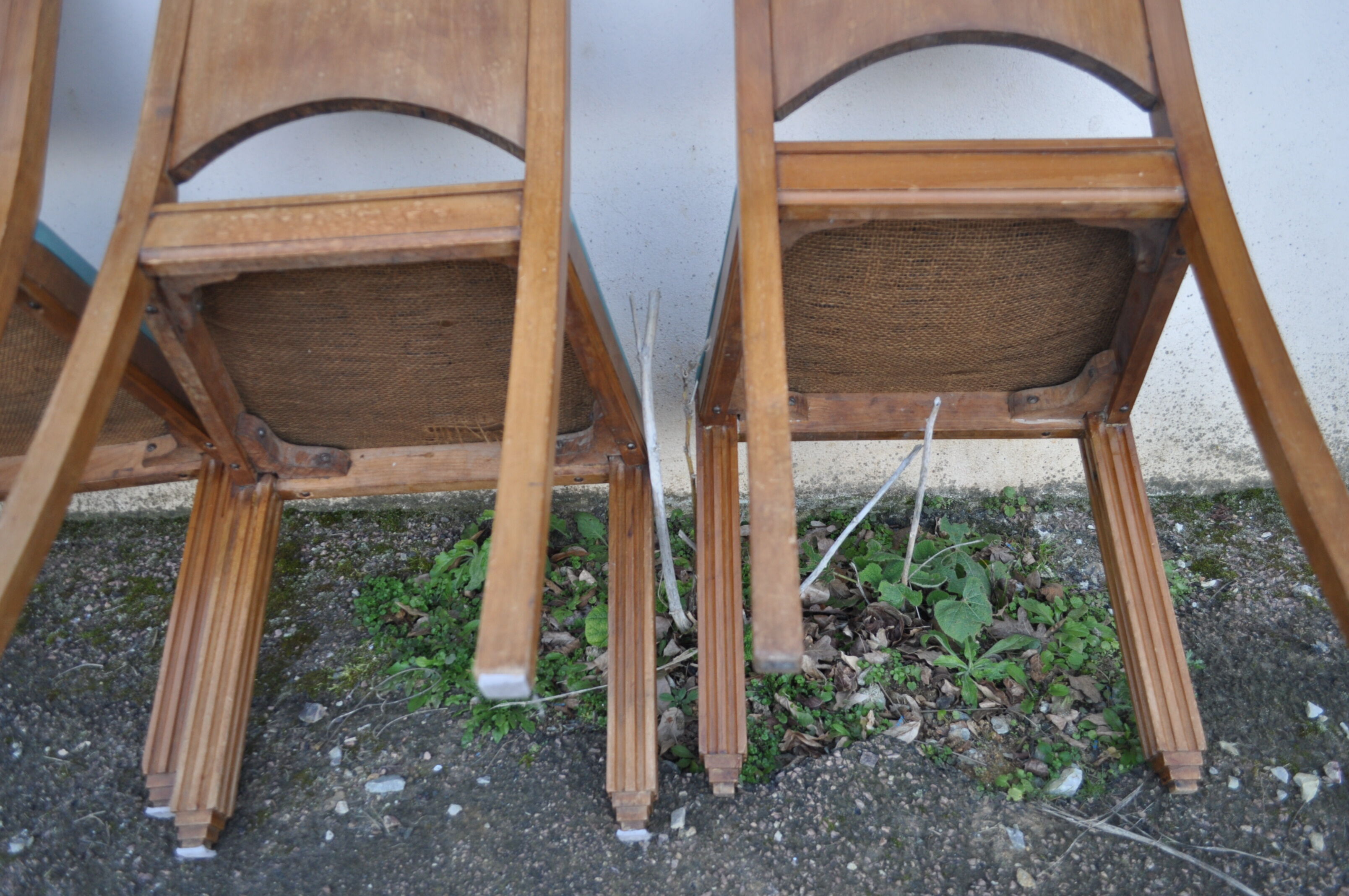 Set of 6 art deco chairs