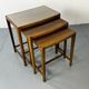 Set of vintage Danish modernist nesting tables from the mid-century, 1960s, set of 3.