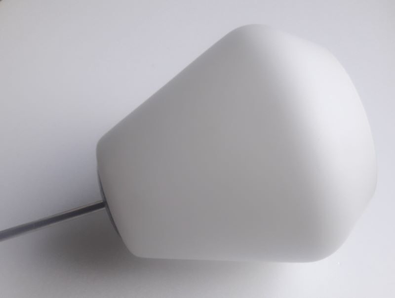 Lustre work Italian glass opalin white