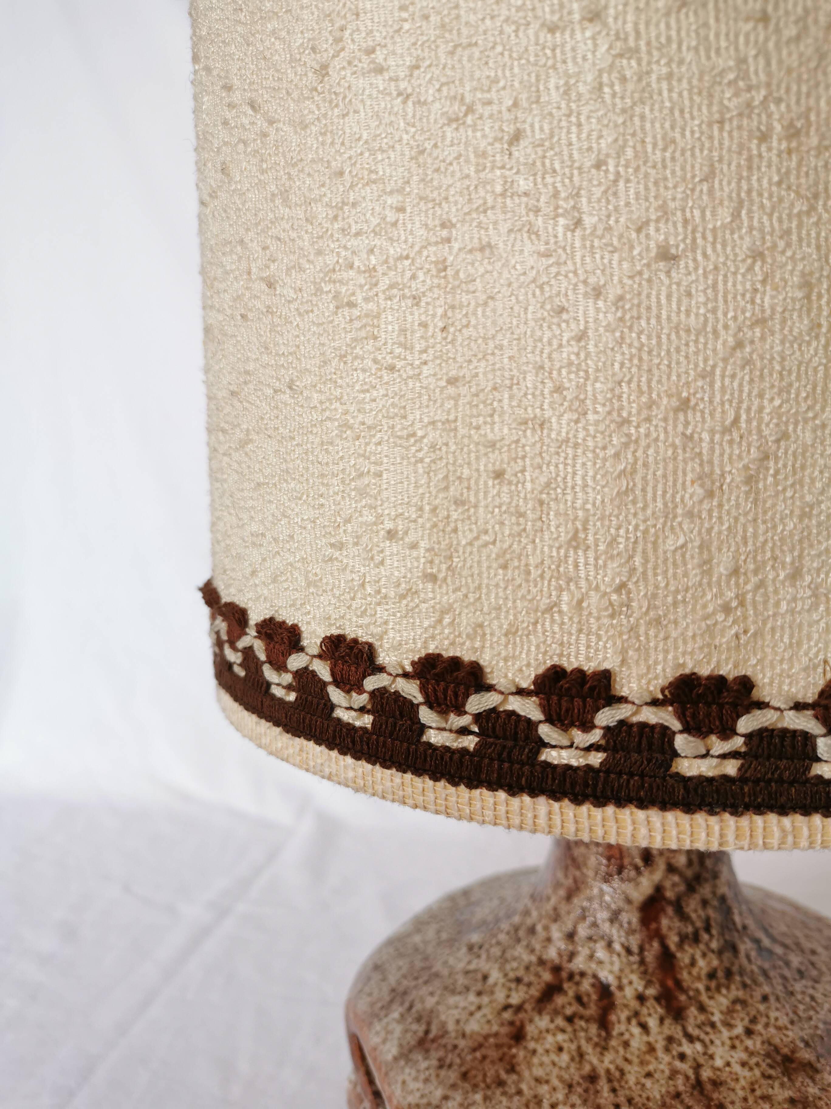 Openwork ceramic lamp, Stein Keramik, Germany, space age, 1960.