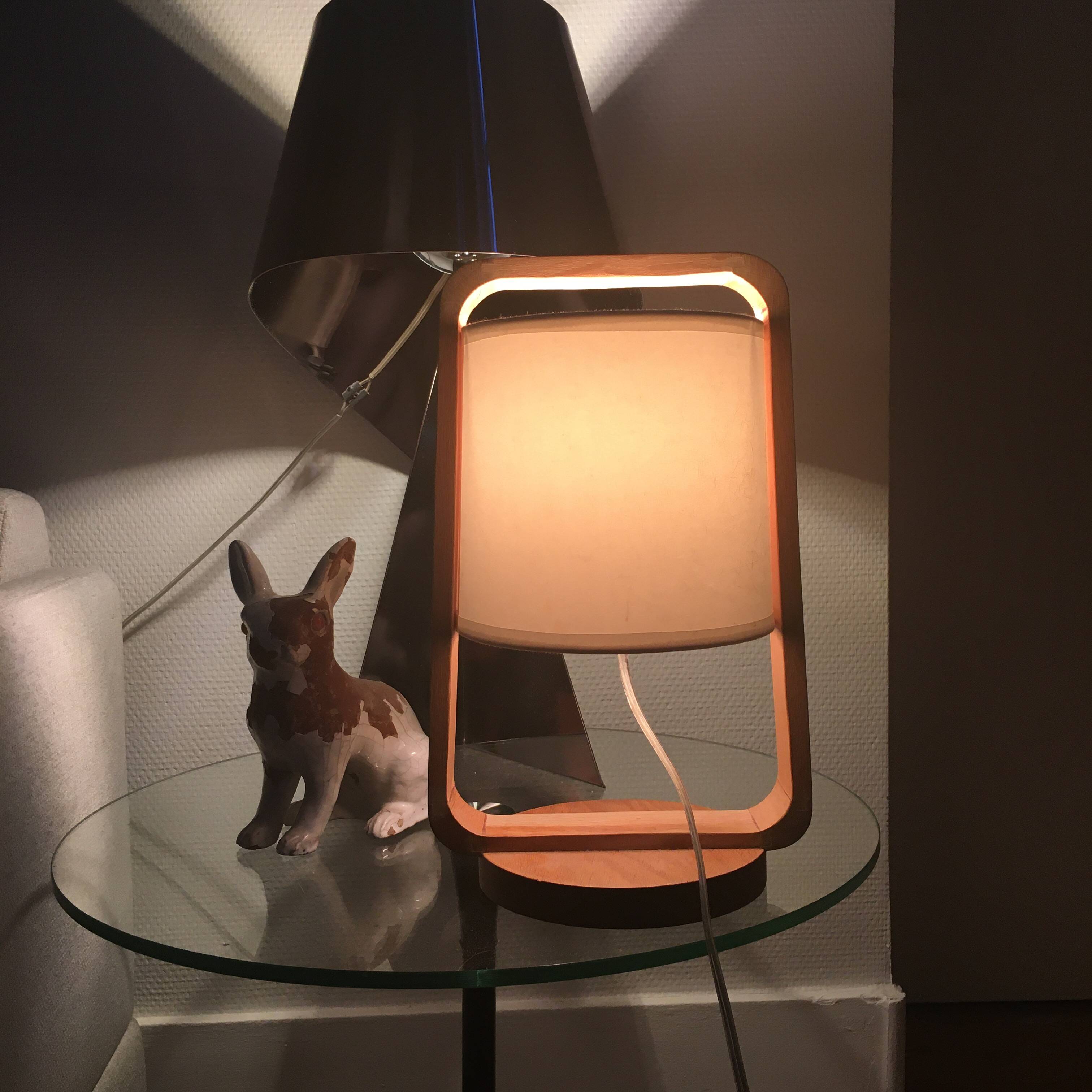 Scandinavian pine lamp