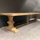 Spirito monastery table in solid oak - length 350 cm