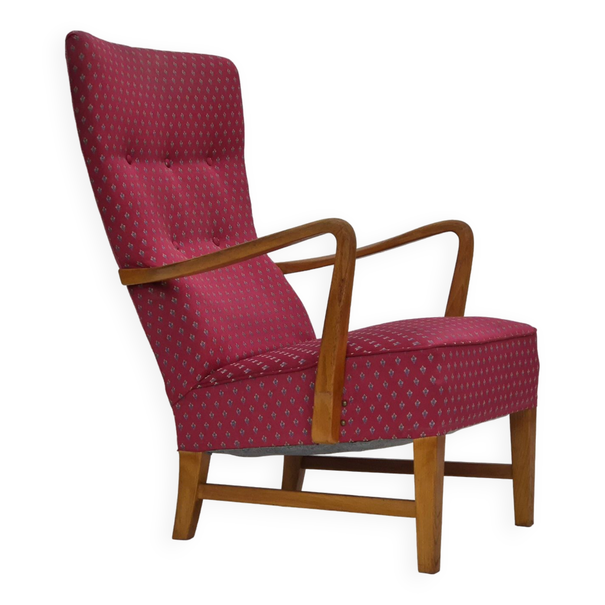 1970s, Scandinavian chairr, original very good condition, ash wood.