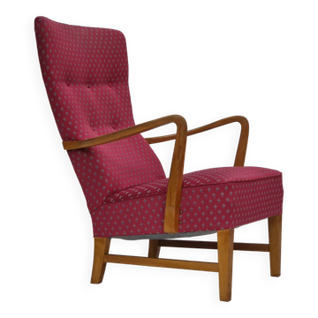 1970s, Scandinavian chairr, original very good condition, ash wood.