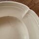 Large serving or presentation dish in beige ceramic - vintage