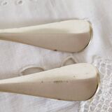 Silver cutlery set, 1 fork and 1 spoon, J Casses et Cie