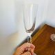 6 limited edition champagne flutes, new Arques crystal