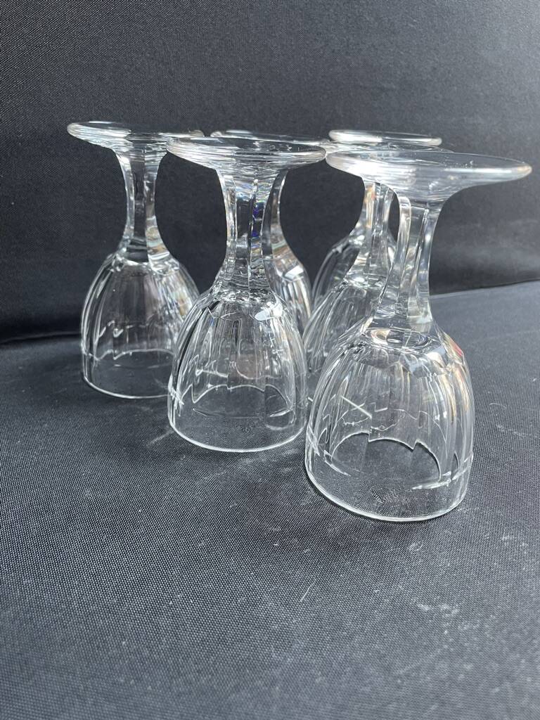 6 port glasses – Cristallerie de Nancy 1920-1934