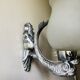 Pair of dolphin wall lamps 1950