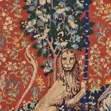 Tapisserie au point de croix vintage « La Dame à la Licorne », reproduction médiévale