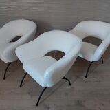 A set of four armchairs, Poland, 1960s