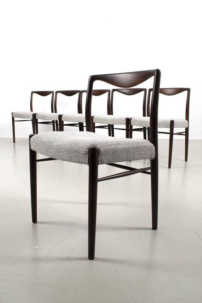 Chaises de salle à manger par Kai Lyngfeldt Larsen, ensemble de 6