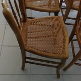 6 chairs in natural canning