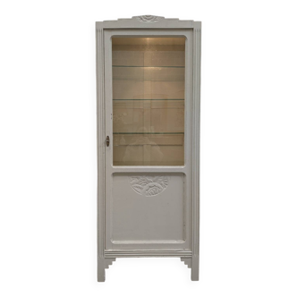 Vitrine art déco blanche