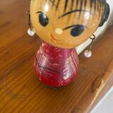 Antique kokeshi doll "girl with earrings"