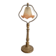 Art Nouveau Table Lamp Brass Gilded Marbled Glass Tulip Nancy School