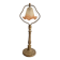 Art Nouveau Table Lamp Brass Gilded Marbled Glass Tulip Nancy School