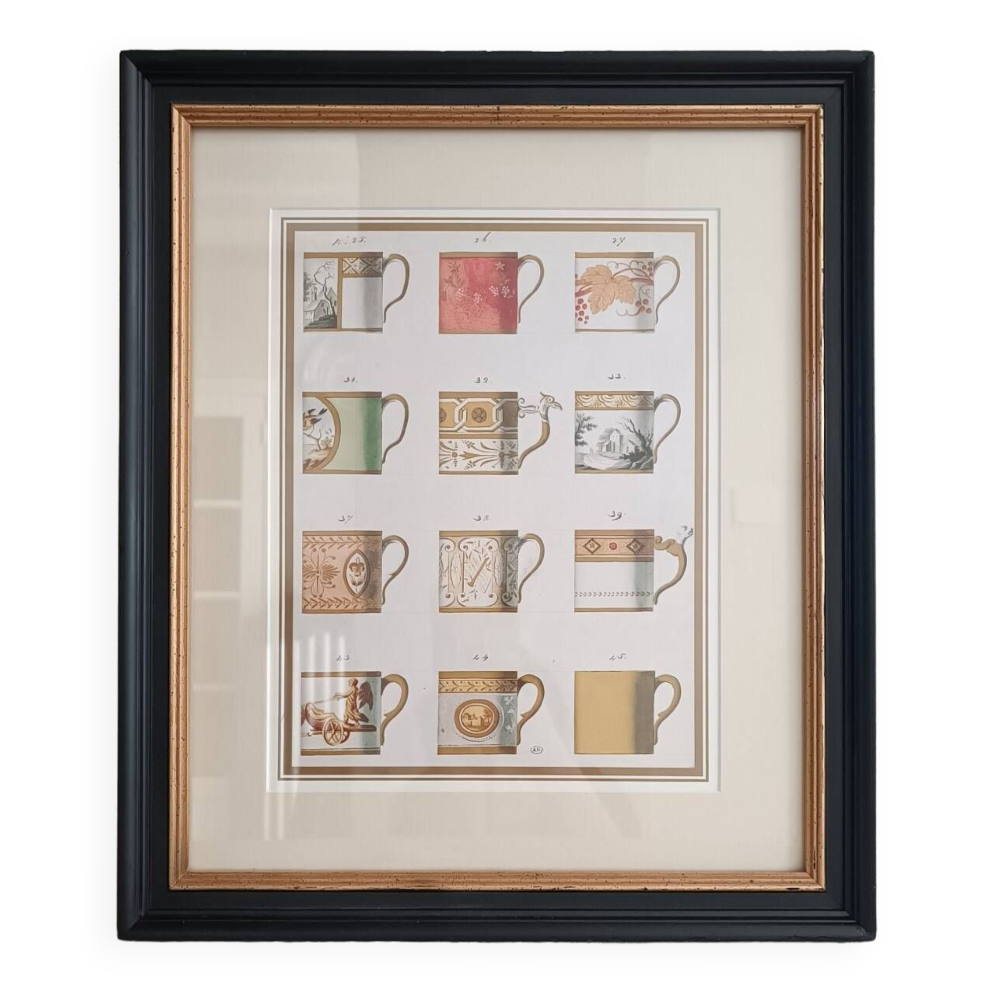 Framed poster Porcelain cups