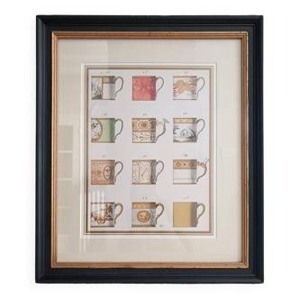 Framed poster Porcelain cups