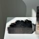 Black petrified wood bookend H17 L17 P6