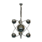 Goffredo Reggiani, satellite chrome chandelier from 60s