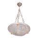 Art Deco Top Quality Pendant Light Floral decorations, Signed Degué