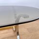 1970s design mid-century brass and smoked glass coffee table
