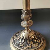 Pair of 3-arm curved chandeliers. Baroque/Rocaille style.