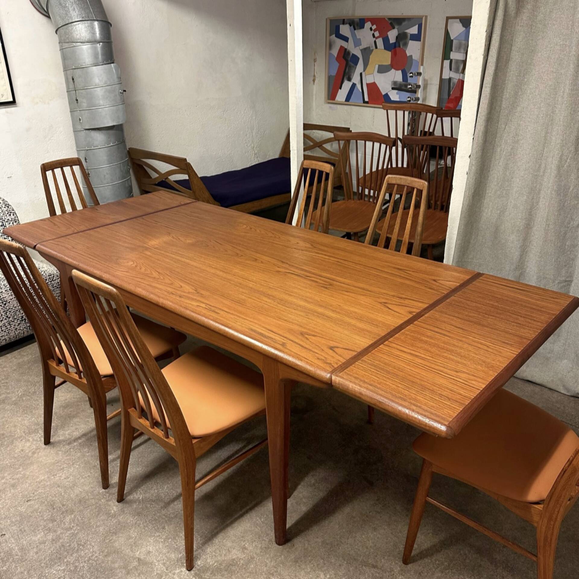 Teak dining table, 1960