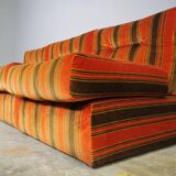 Striped armchairs, 1970s, set of 3