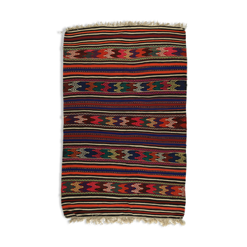 Anatolian handmade kilim rug 196 cm x 148 cm