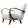 1930 Jindrich Halabala Bentwood Armchair in Ivory Premium Buckle