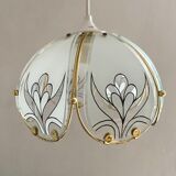 Glass pendant lamp 80s