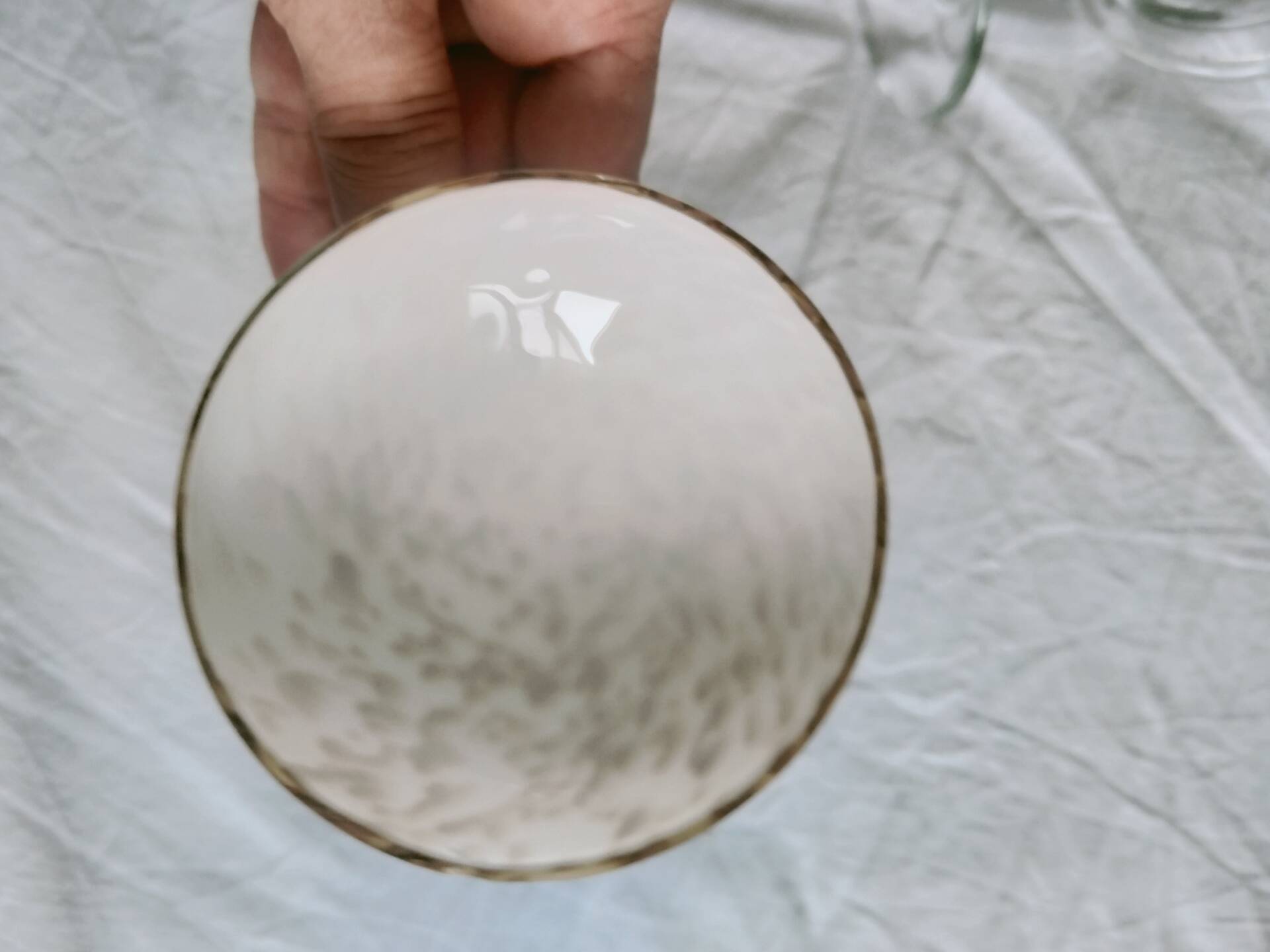2 blown glass cups