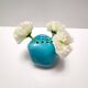 Teal Lacquered Ceramic Tulip Vase / Pen Holder by Giacomo Onestini for Ernestine Salerno