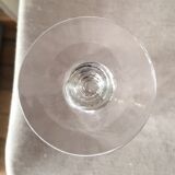 Suite of 10 drip or digestive glasses on crystalline waist