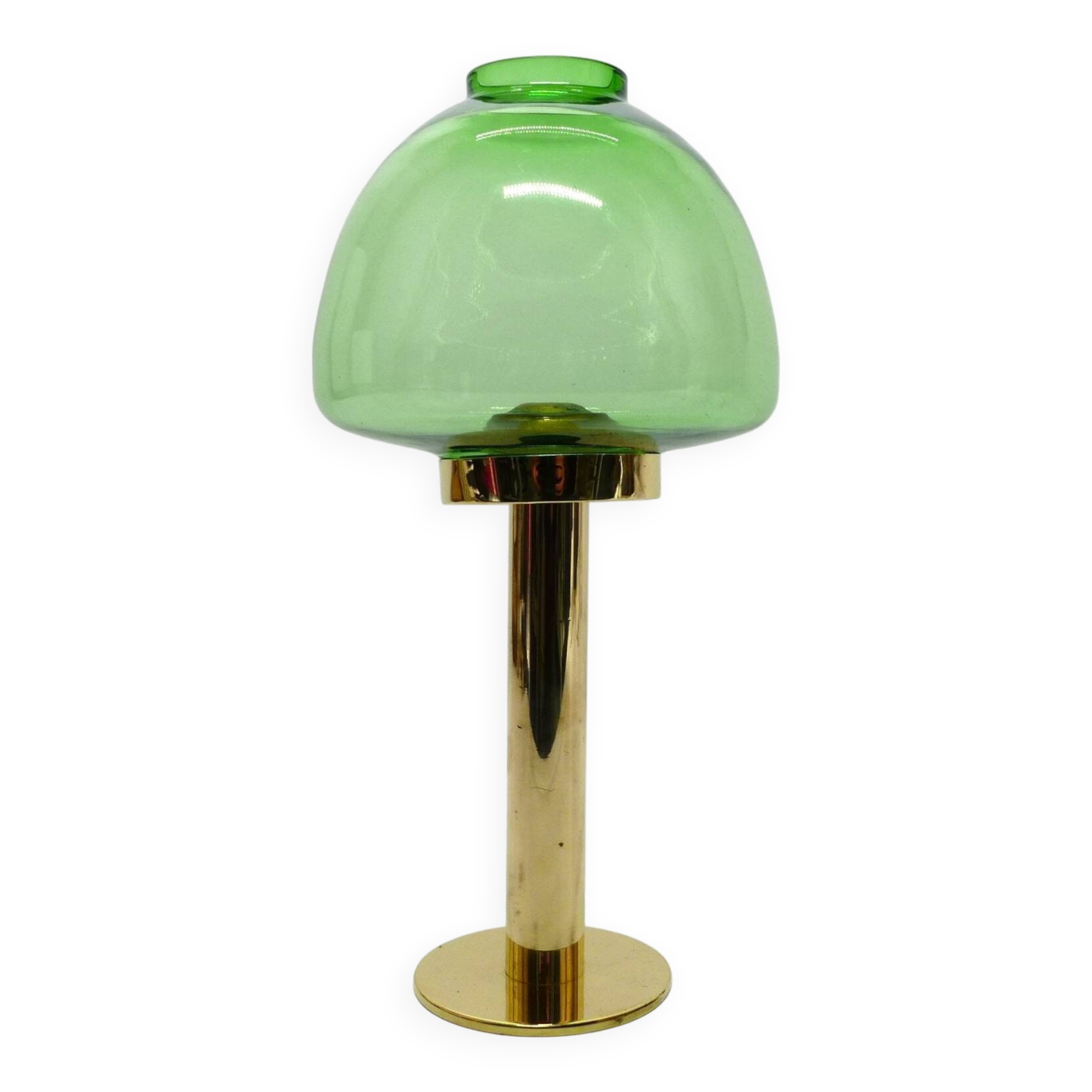Scandinavian candle holder Hans-Agne Jakobsson Claudia green L10232 1960