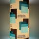 Blue opaline table lamp and vintage Maori fabric