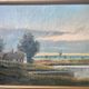 Vintage Landscape oil on canvas With Wooden frame