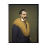 Old portrait - “Les moustachu-es” series